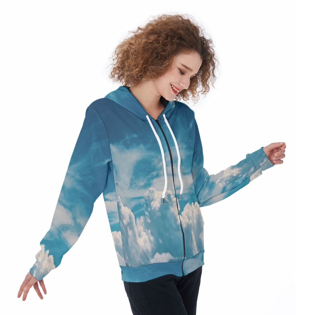 All-Over Print Women's Zip Up Hoodie