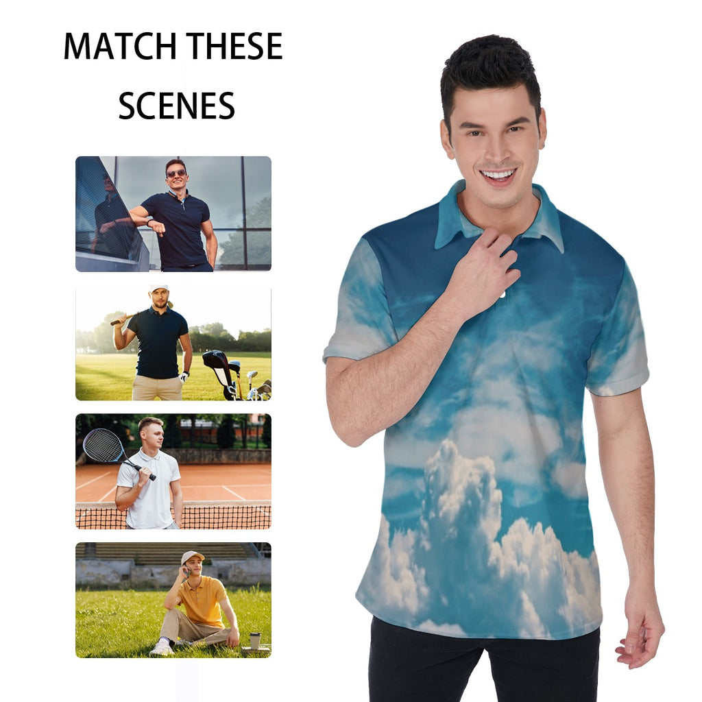 All-Over Print Men's Polo Shirt