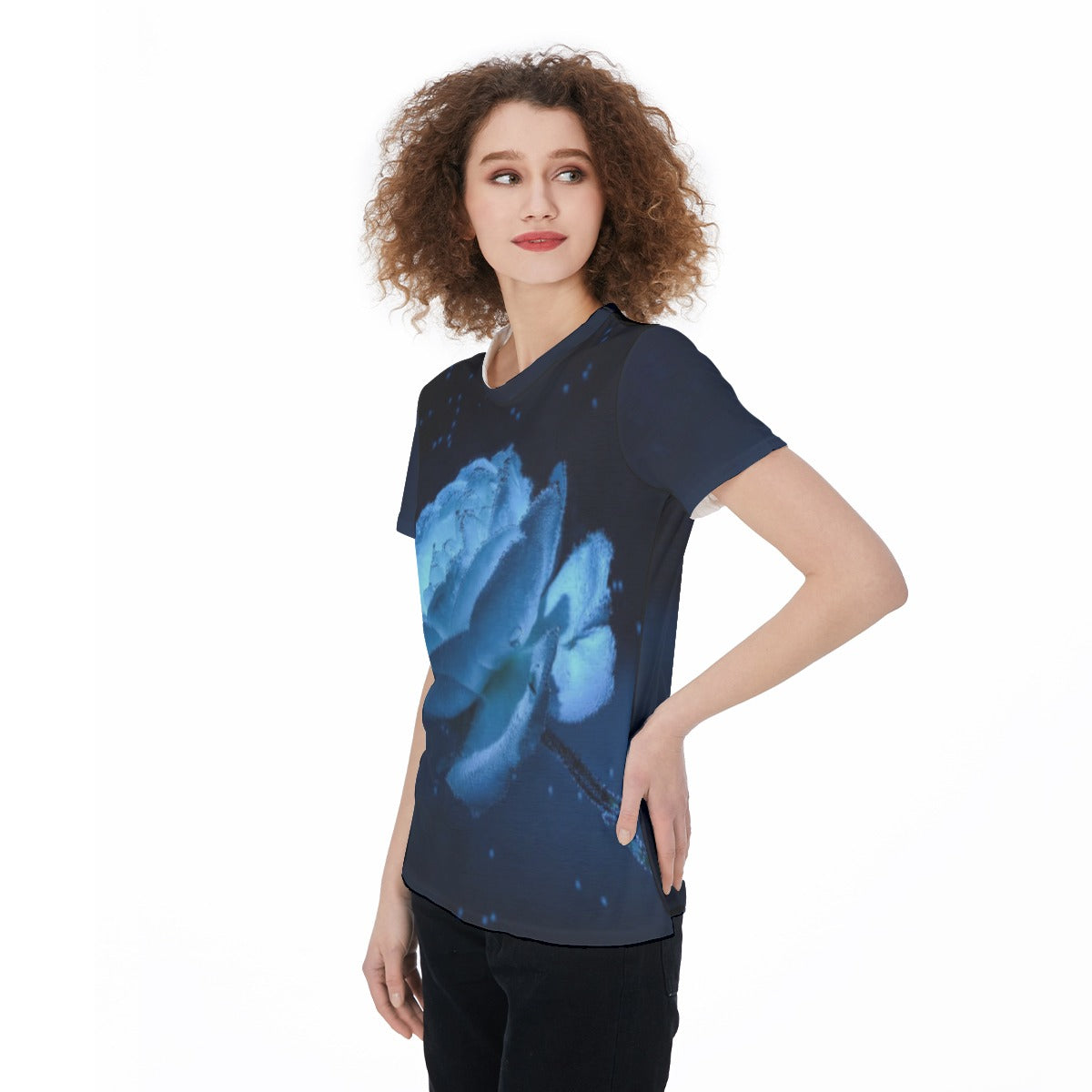 All-Over Print Round Neck T-Shirt