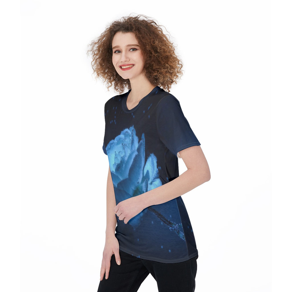 All-Over Print Women's O-Neck T-Shirt|180 GSM Jersey