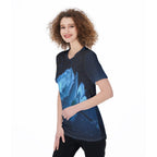 All-Over Print Women's O-Neck T-Shirt|180 GSM Jersey
