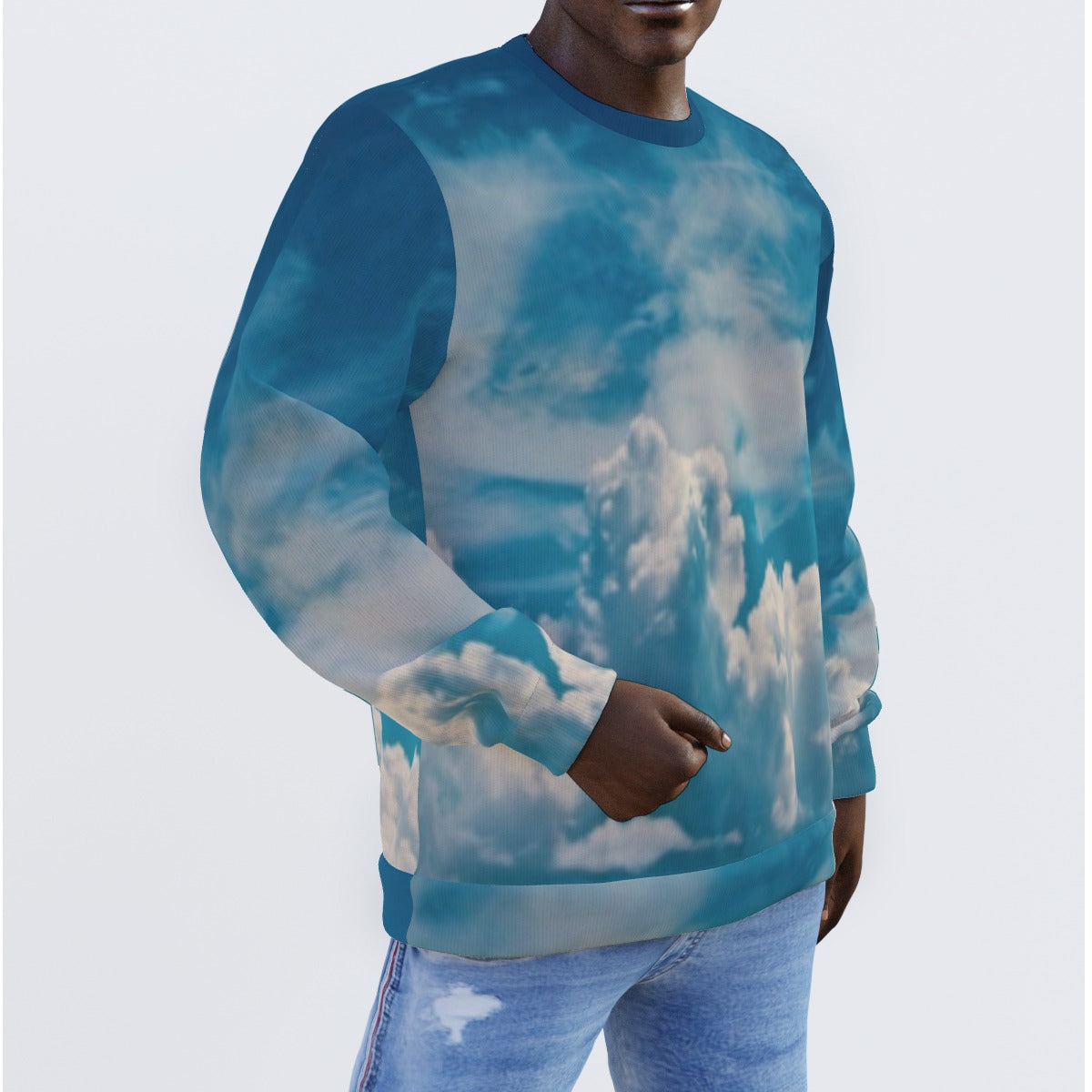 All-Over Print Men's Sweater