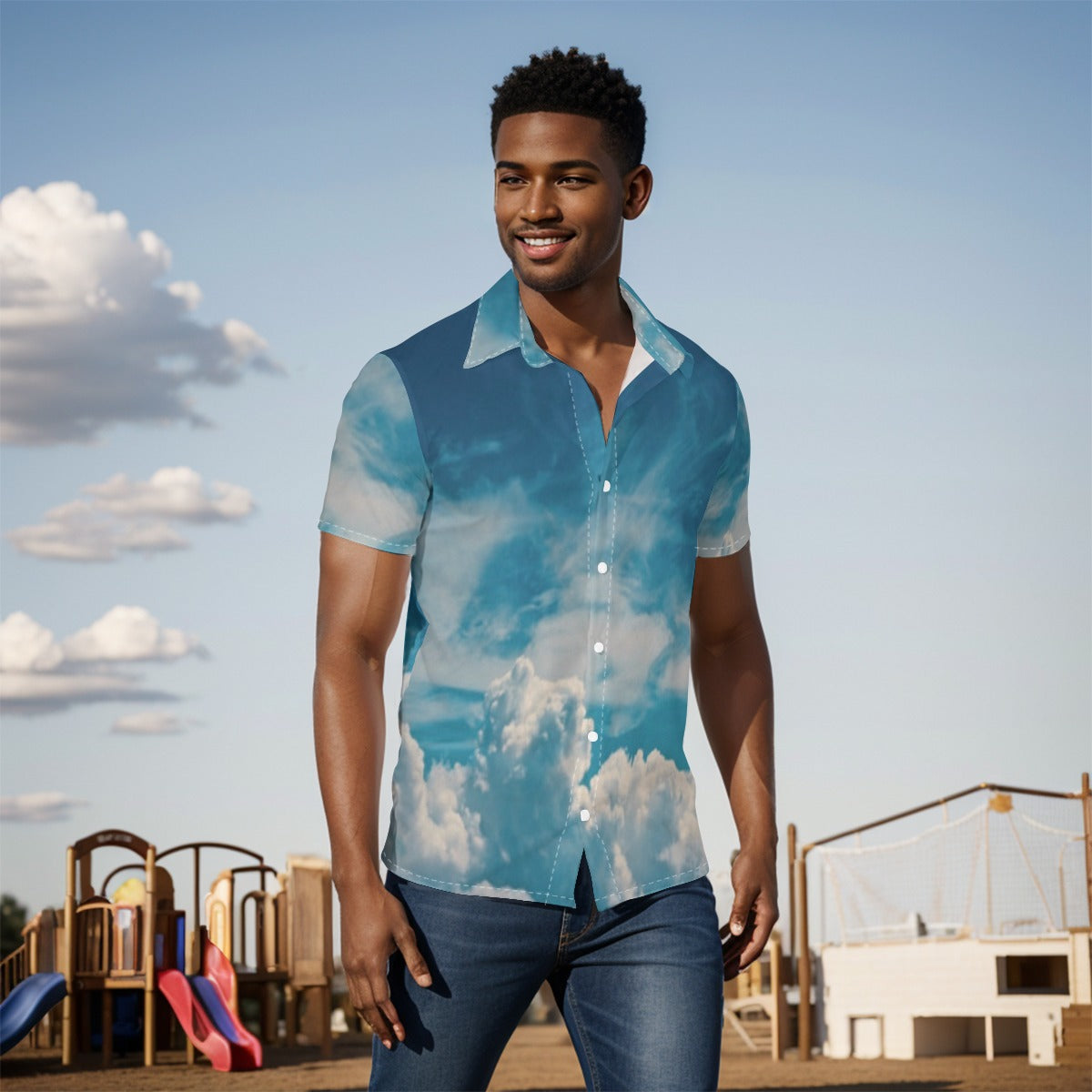 All-Over Print Men's Shirt