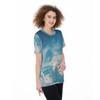 All-Over Print Women's O-Neck T-Shirt|180 GSM Jersey