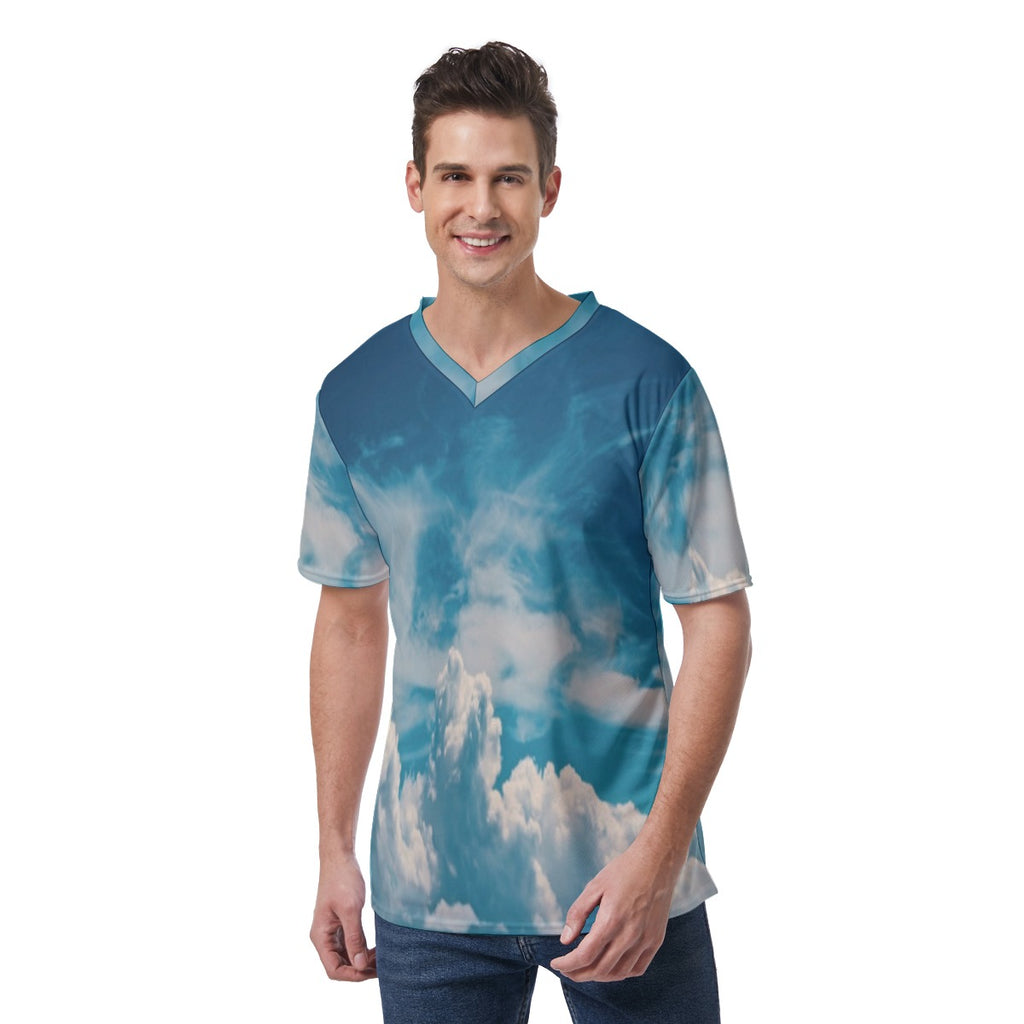 All-Over Print Men's V-Neck T-Shirt