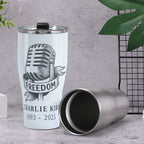 Cone Tumbler 30oz - Charlie Kirk Freedom Microphone Collection