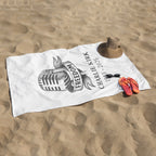 Adult Beach towel Vertical Style For the USA|320GSM - Charlie Kirk Freedom Microphone Collection