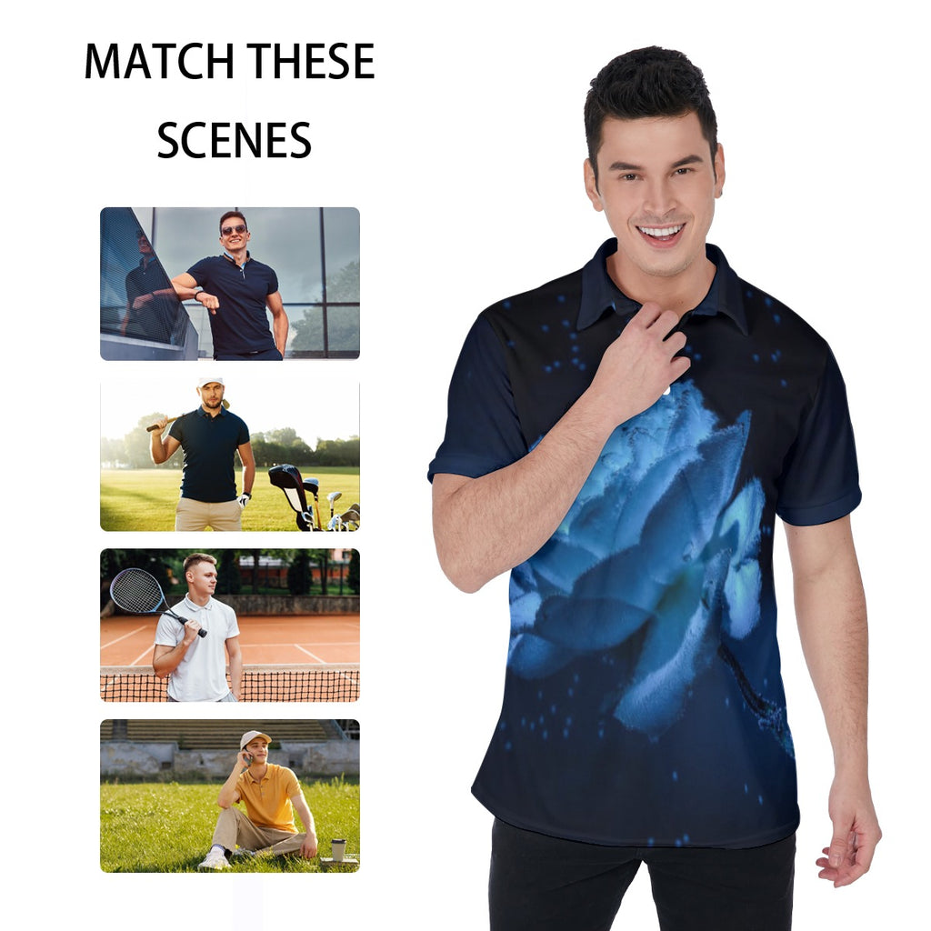 All-Over Print Men's Polo Shirt
