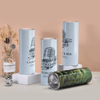 Tumbler with twinkle surface  20oz - Charlie Kirk Freedom Microphone Collection