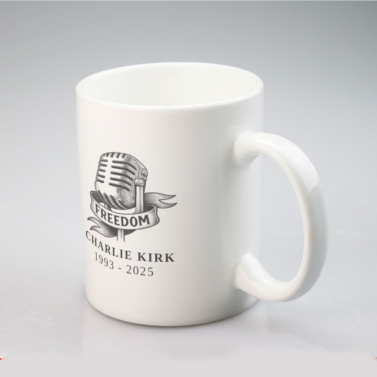 Mugs 11oz | ceramics - Charlie Kirk Freedom Microphone Collection