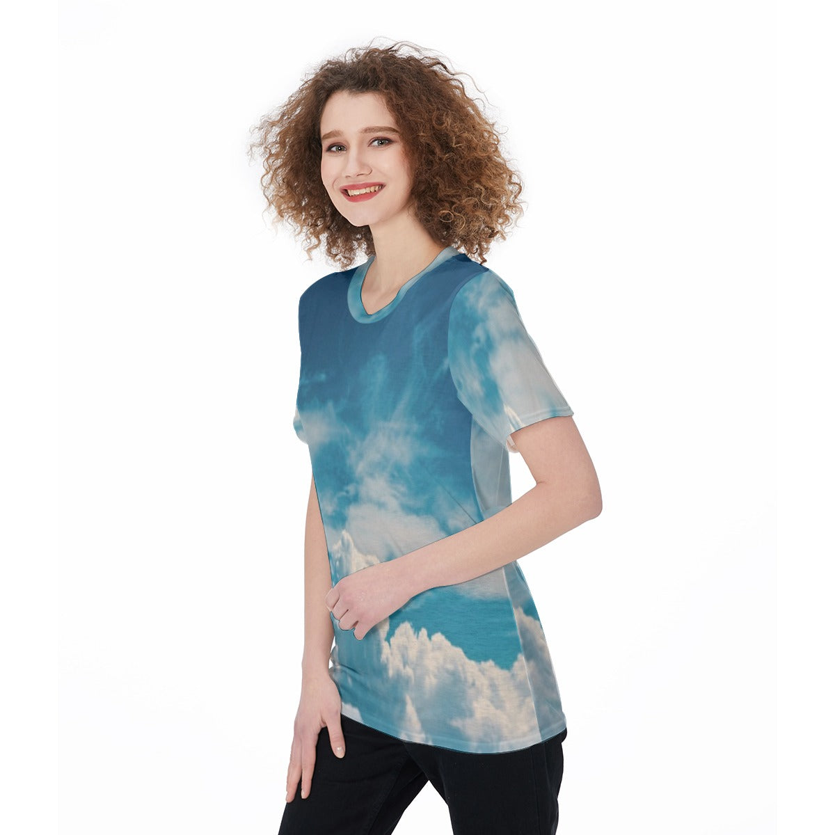 All-Over Print Women's O-Neck T-Shirt|180 GSM Jersey