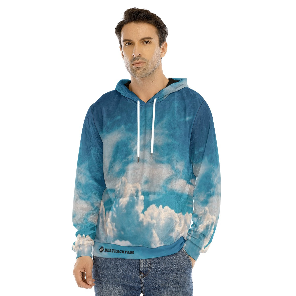 All-Over Print Men's Pullover Hoodie | Velvet