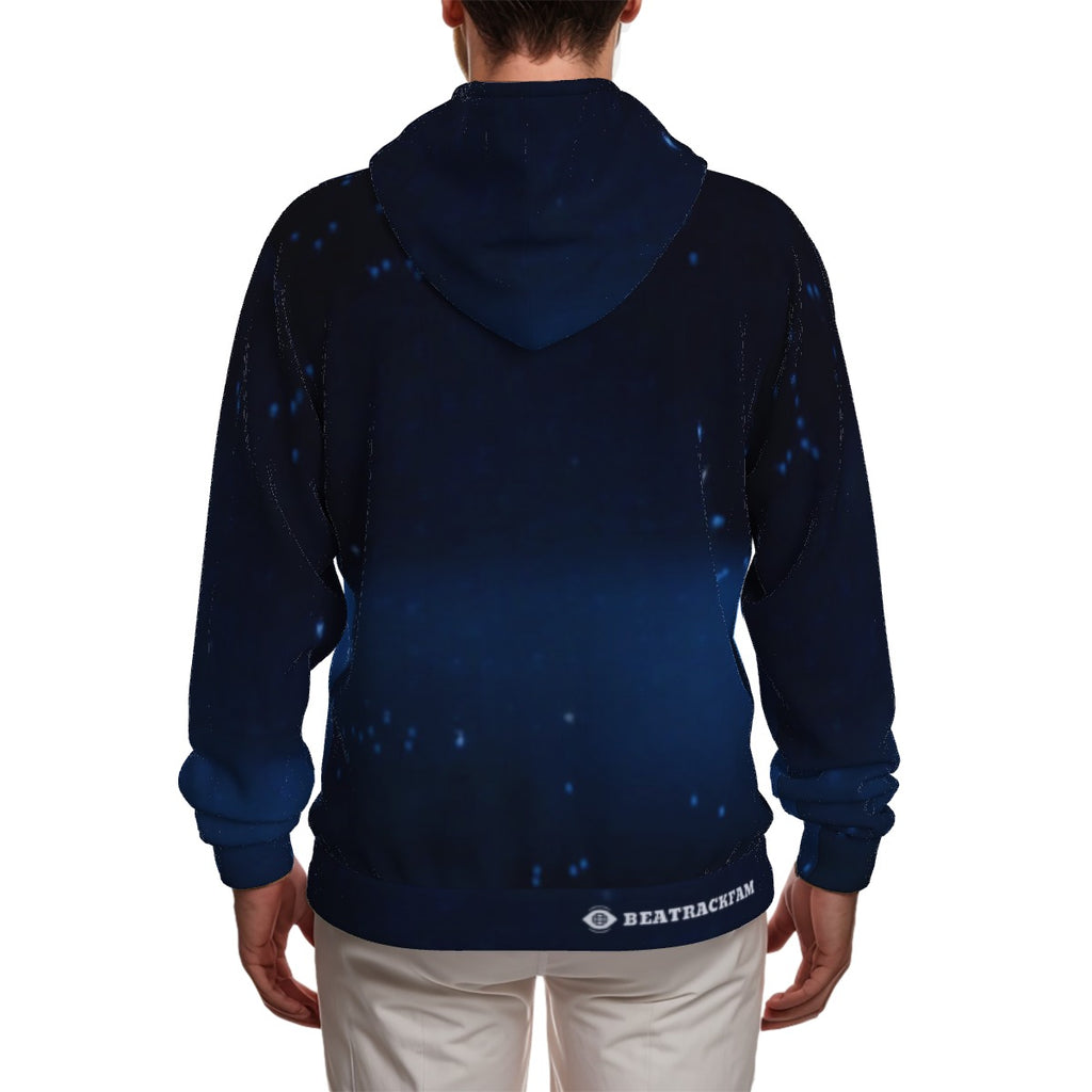 All-Over Print Zip Up Hoodie With Pocket