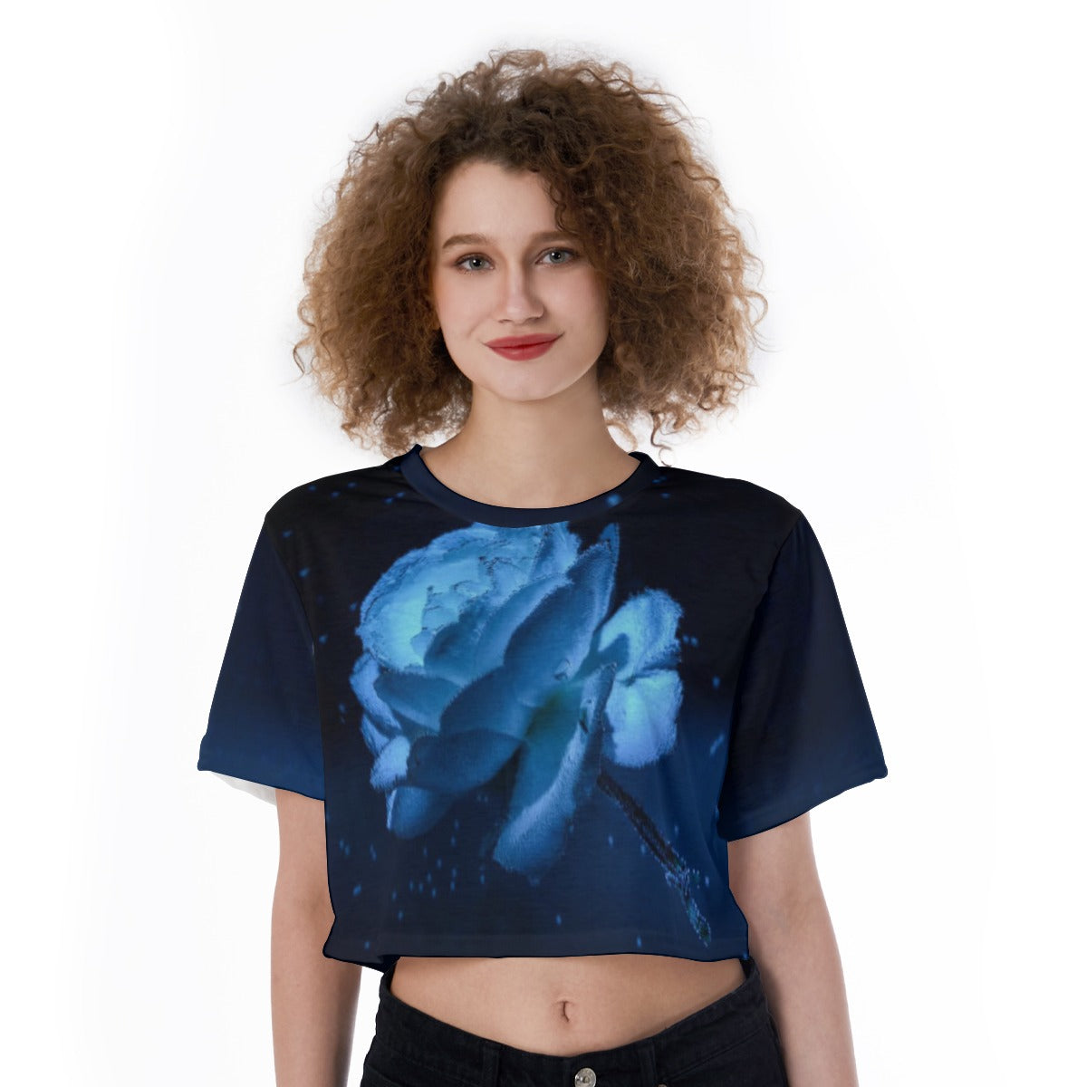 All-Over Print Cropped T-Shirt