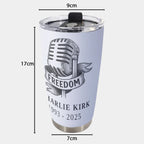 Tumbler 20oz - Charlie Kirk Freedom Microphone Collection