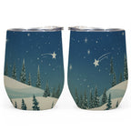 All-Over Print Egg Cup Wine Tumbler|12OZ - Christmas Holiday Collection