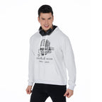 All-Over Print Men's Pullover Hoodie - Charlie Kirk Freedom Microphone Collection