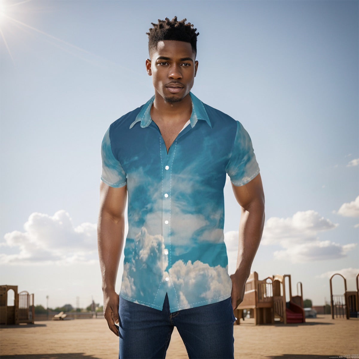 All-Over Print Men's Shirt