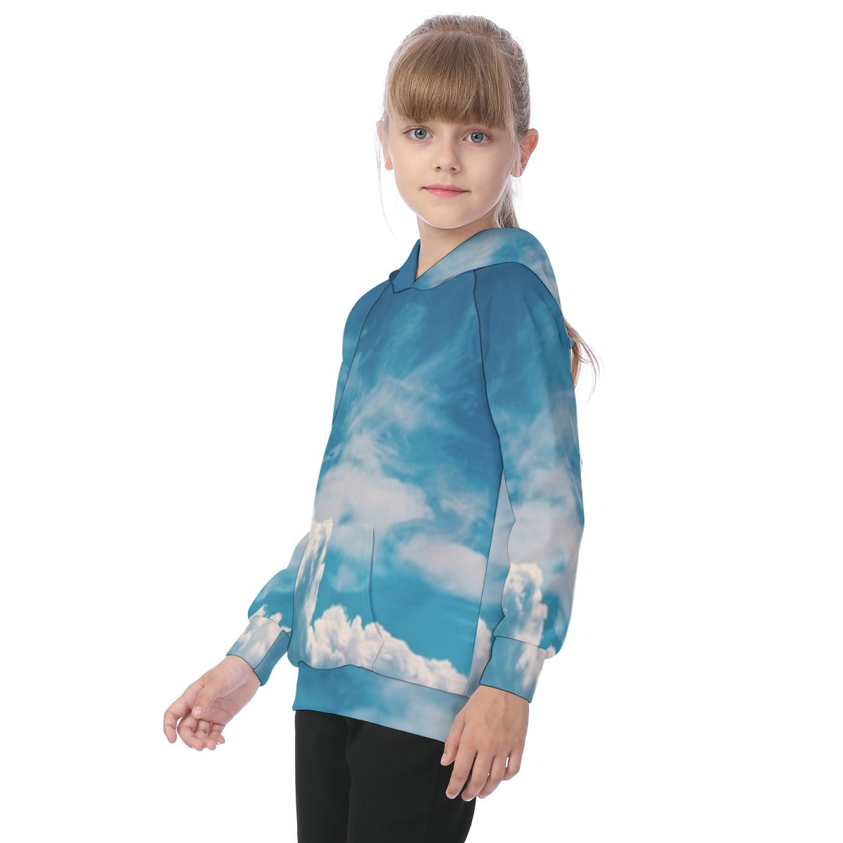 All-Over Print Kid's Raglan Pullover Hoodie