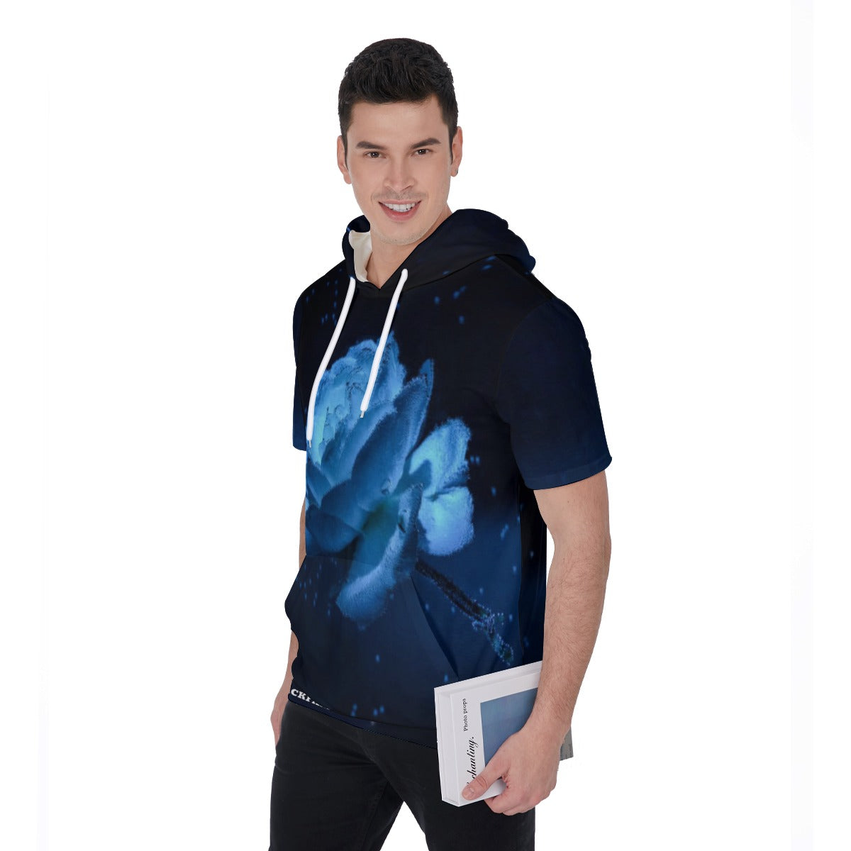All-Over Print Men's Short Sleeve Hoodie T-Shirt