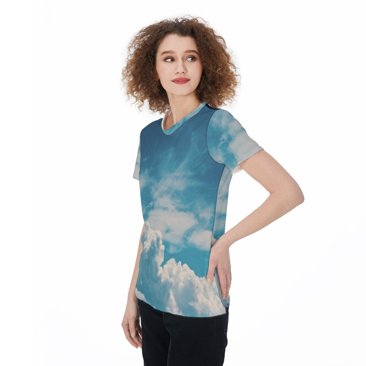 All-Over Print Round Neck T-Shirt