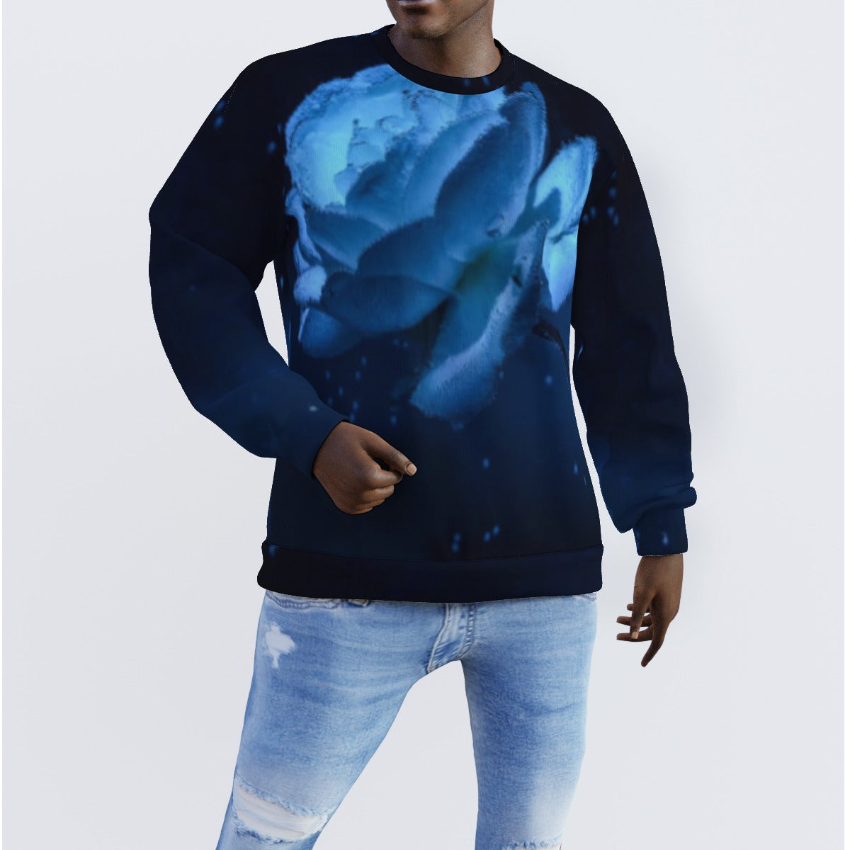 All-Over Print Men's Sweater