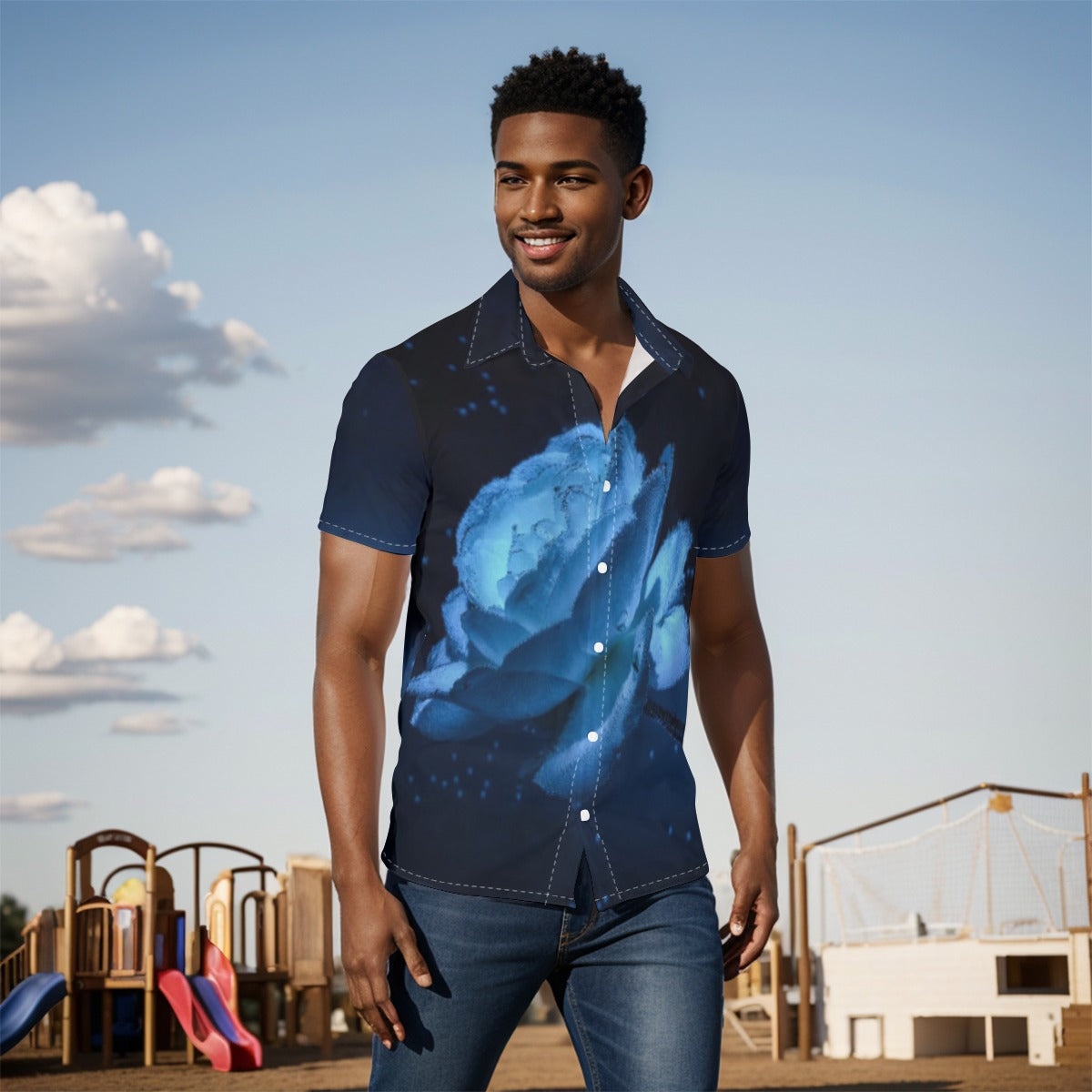 All-Over Print Men's Shirt