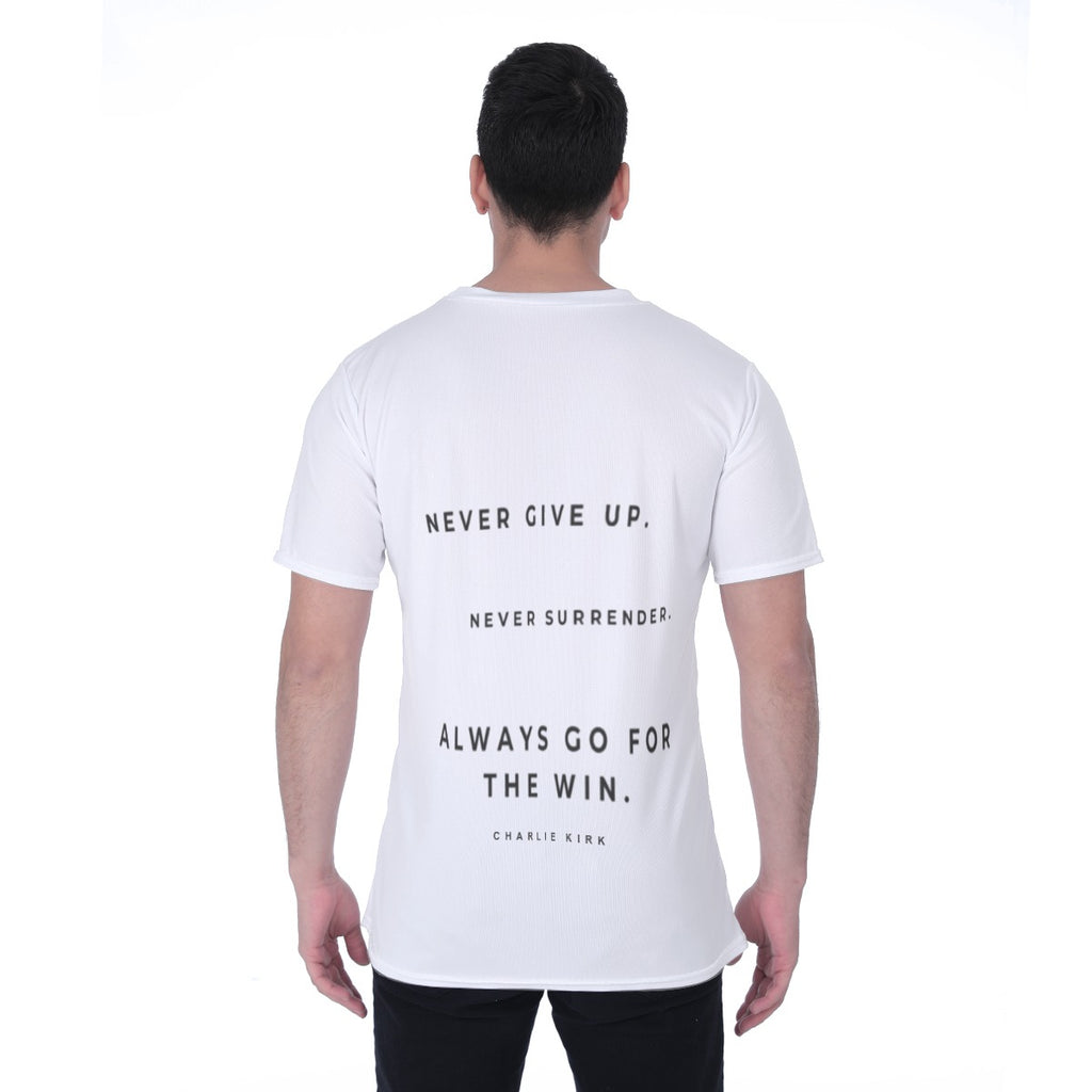 All-Over Print Men's T-shirt | Birdseye - Charlie Kirk Freedom Microphone Collection