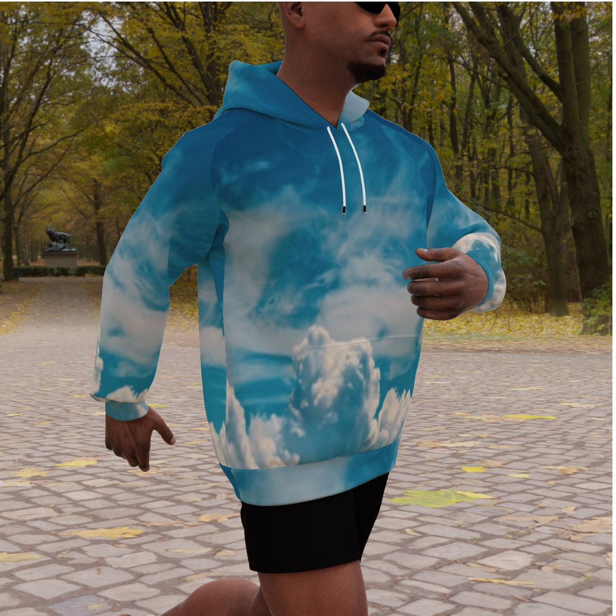 All-Over Print Men's Heavy Fleece Raglan Hoodie