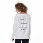 All-Over Print Women's Off-Shoulder Sweatshirt - Charlie Kirk Freedom Microphone Collection