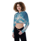 All-Over Print Women's Crop Top Hoodie