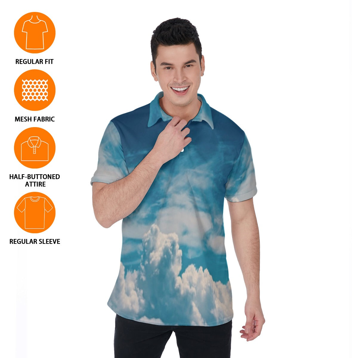All-Over Print Men's Polo Shirt