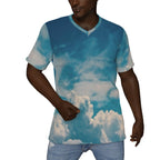 All-Over Print V-Neck T-Shirt