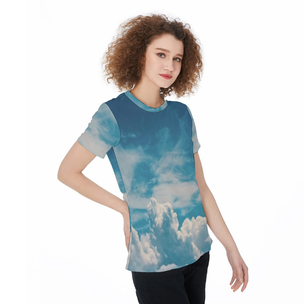 All-Over Print Round Neck T-Shirt