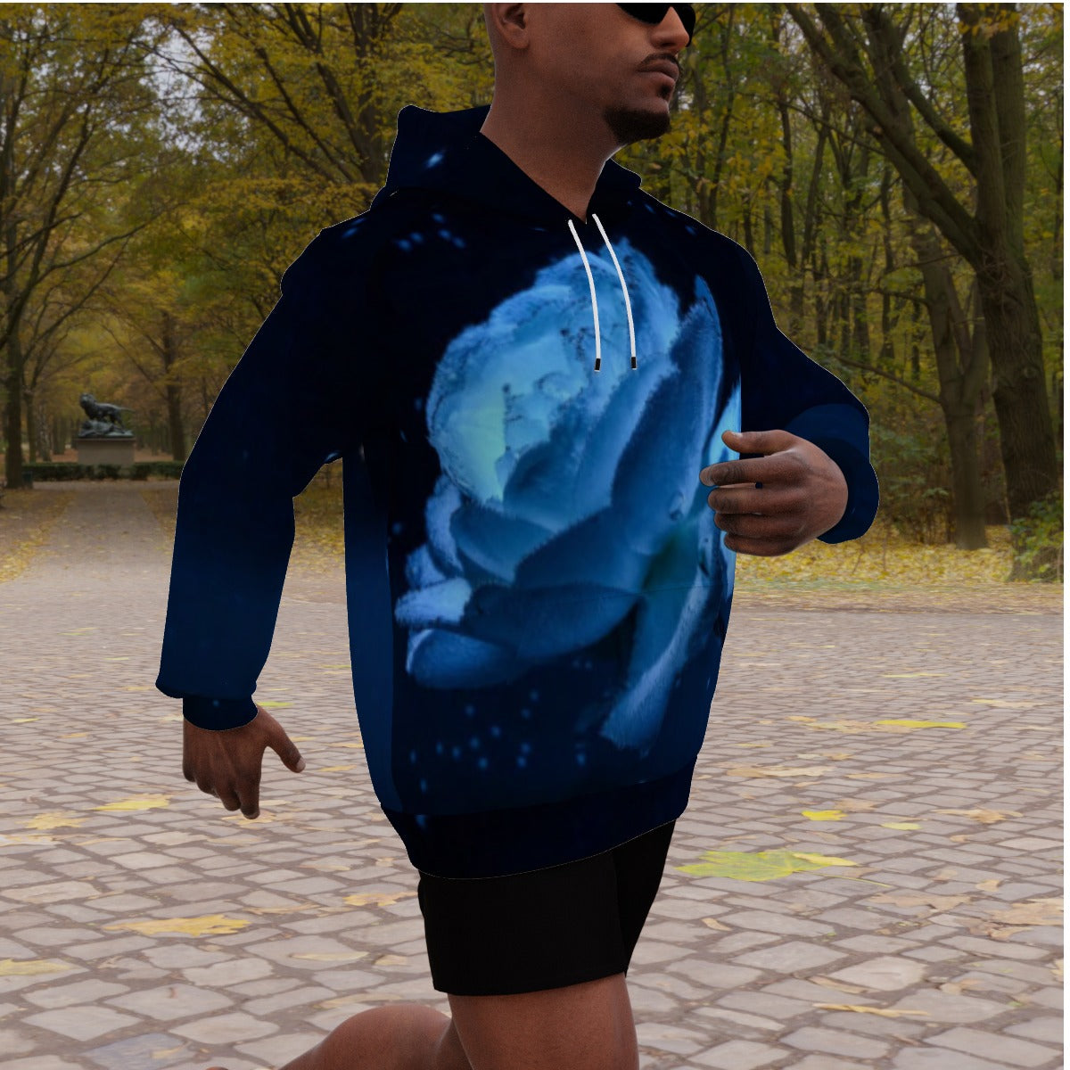 All-Over Print Men's Heavy Fleece Raglan Hoodie