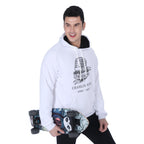 All-Over Print Men's Heavy Fleece Raglan Hoodie - Charlie Kirk Freedom Microphone Collection