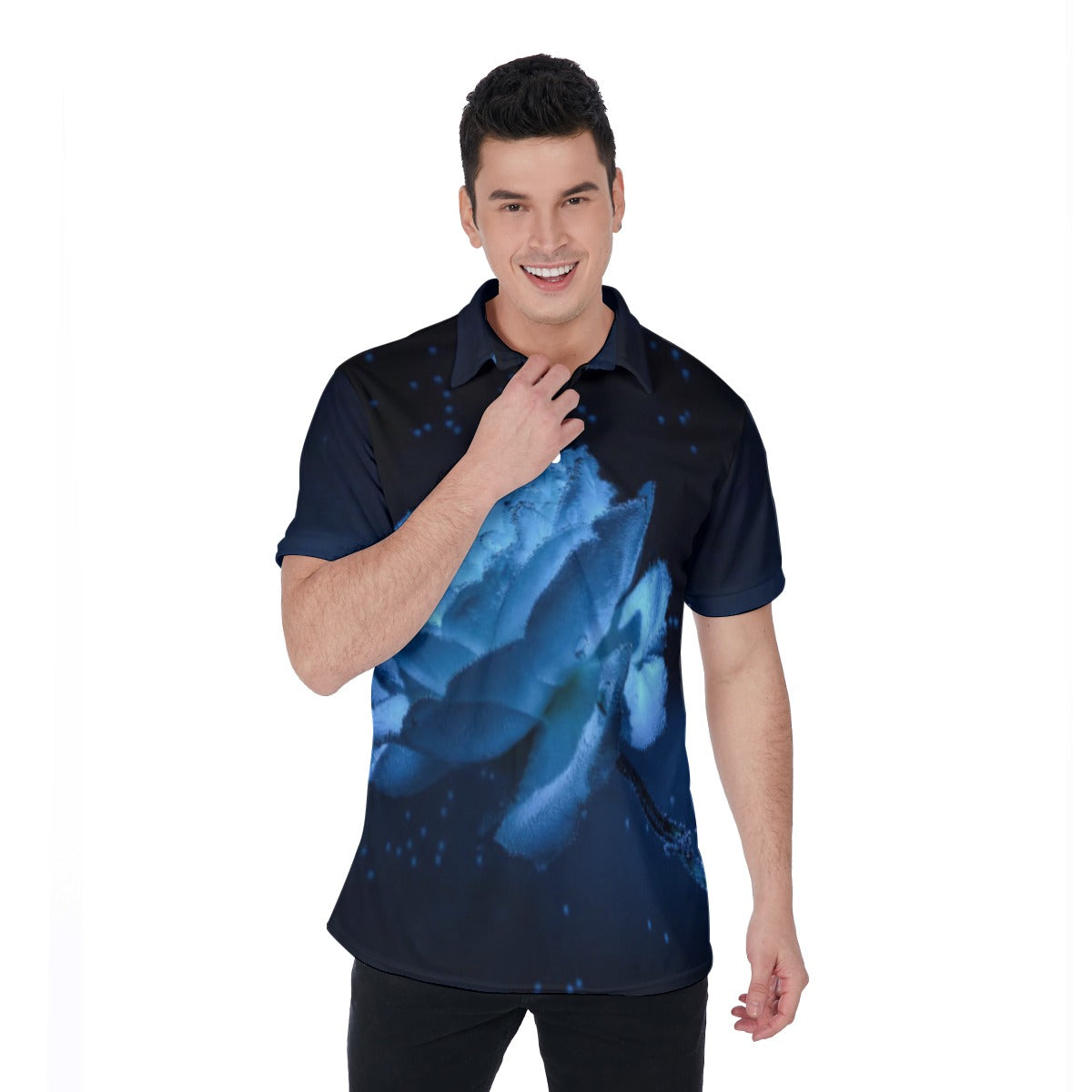 All-Over Print Men's Polo Shirt