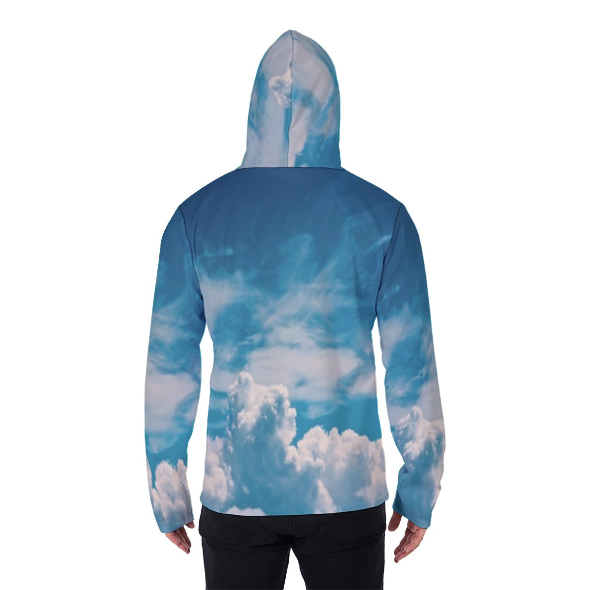 All-Over Print Men's Pullover Hoodie With Mask