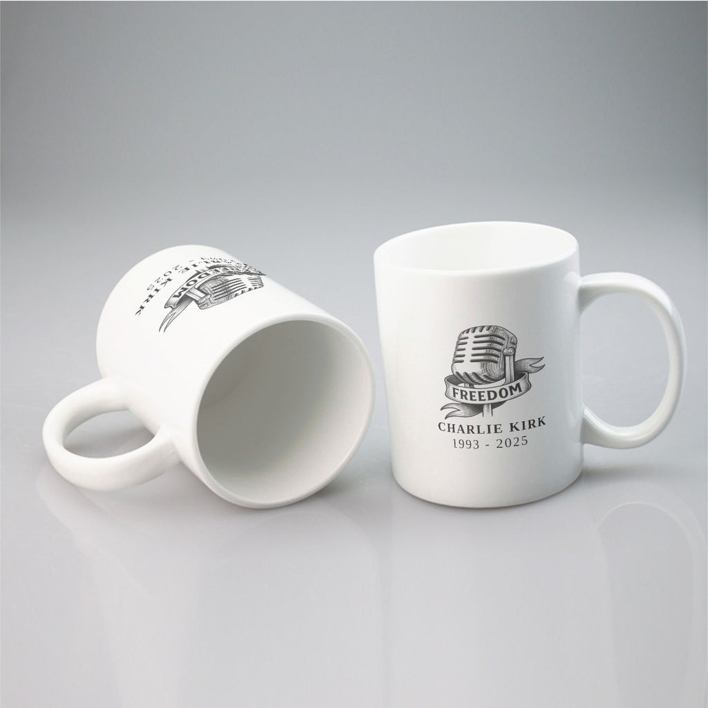 Mugs 11oz | ceramics - Charlie Kirk Freedom Microphone Collection