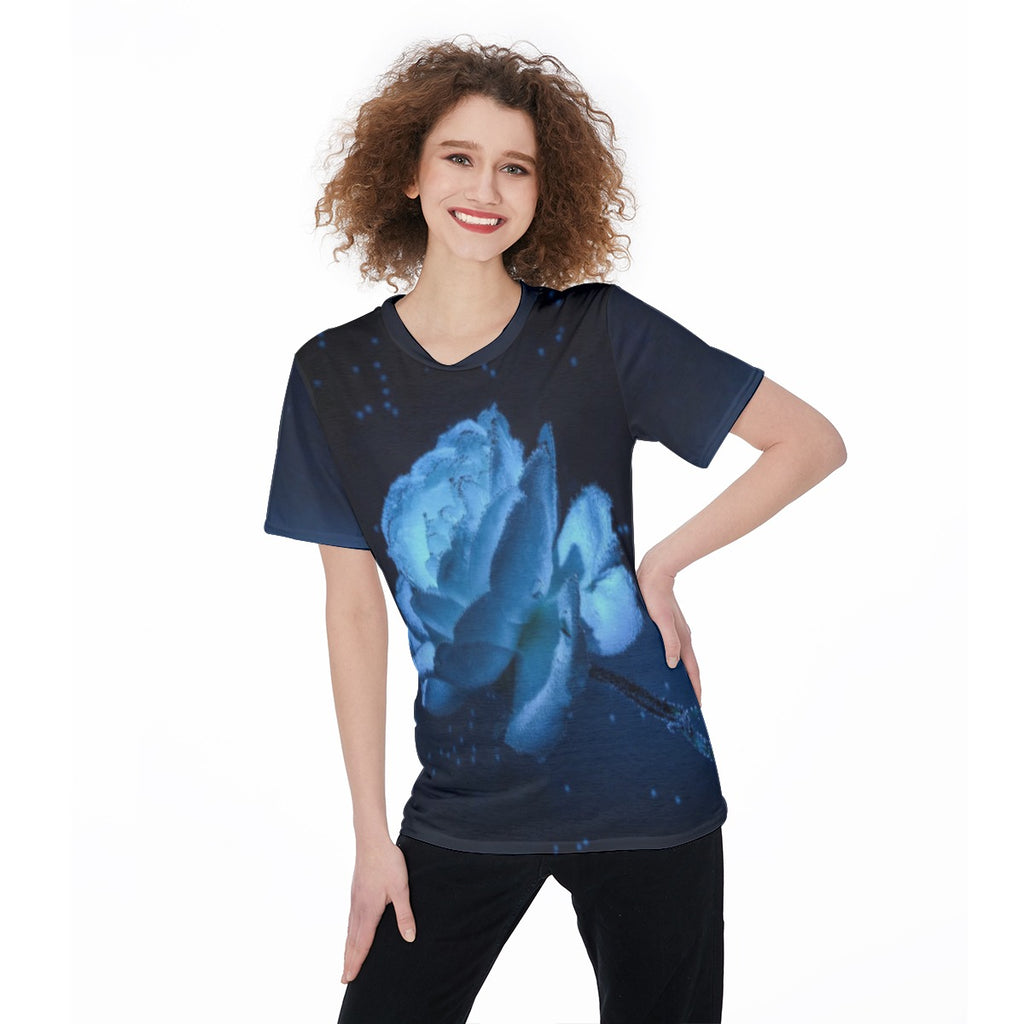 All-Over Print Women's O-Neck T-Shirt|180 GSM Jersey